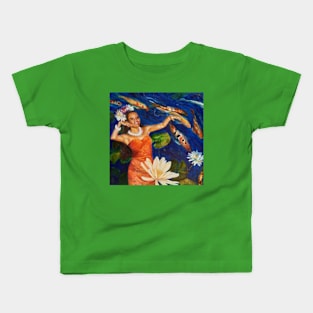 Tahitian Dancer Kids T-Shirt